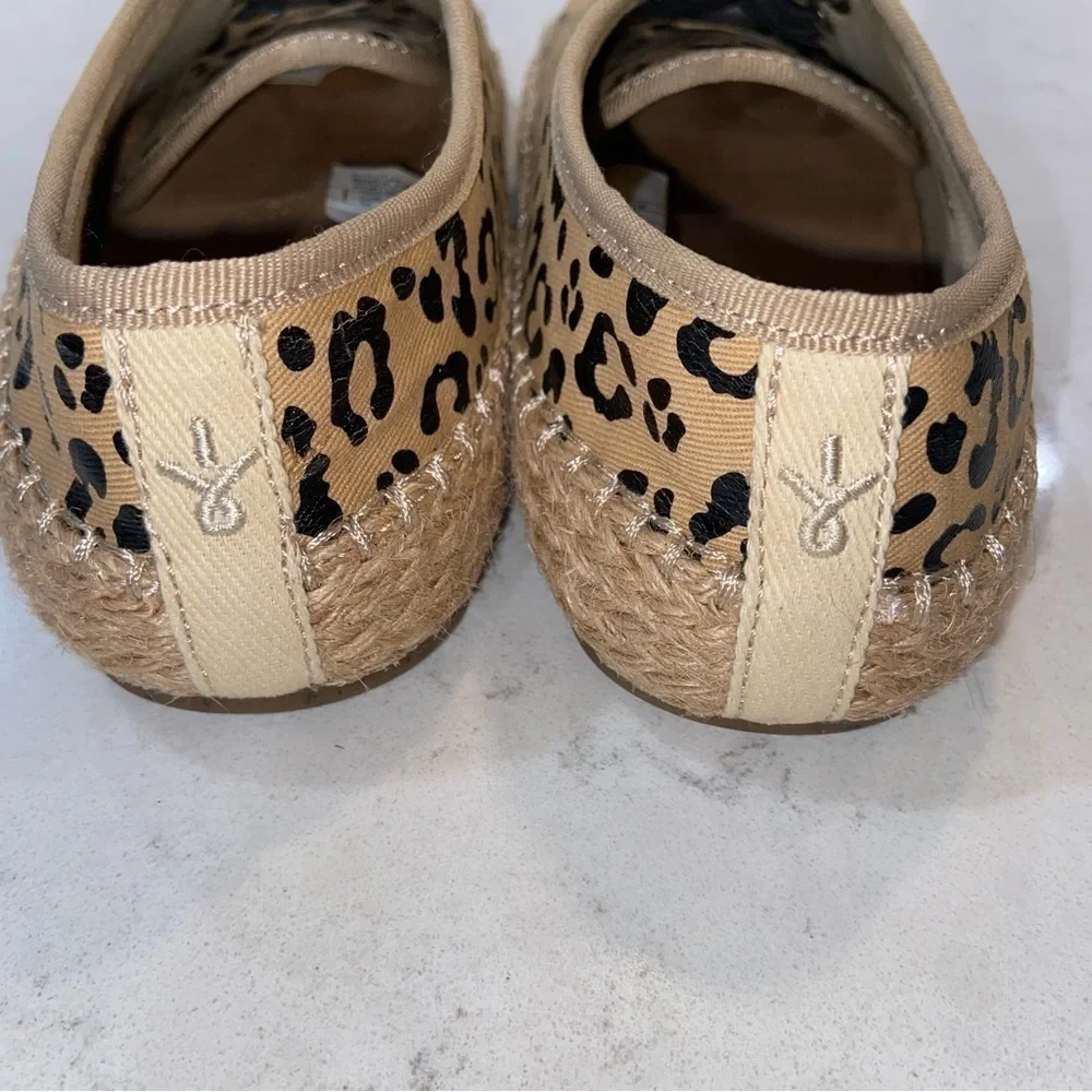 Emu Australia Agonis Espadrille Sneaker Leopard Canvas Size 7